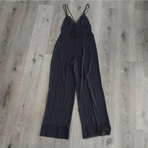 Victoria’s Secret Super Soft Black Modal Loungewear Jumpsuit Size - Small - Picture 6 of 7